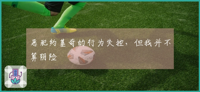 恶犯约基奇的行为失控，但我并不算阴险